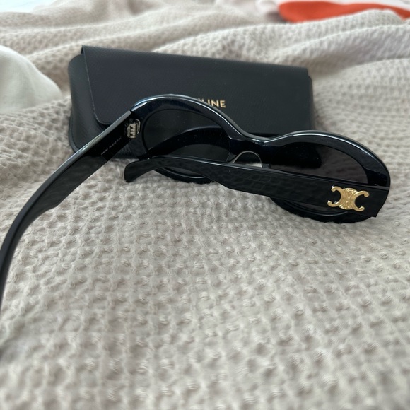 Celine Triomphe Oval Acetate Sunglasses OS NWOT - Picture 5 of 5